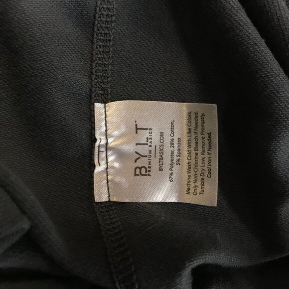 BYLT - MEN'S LARGE -GRAY DROP CUT SHORT SLEEVE V NECK BYLT BLEND T-SHIRT - Picture 8 of 8